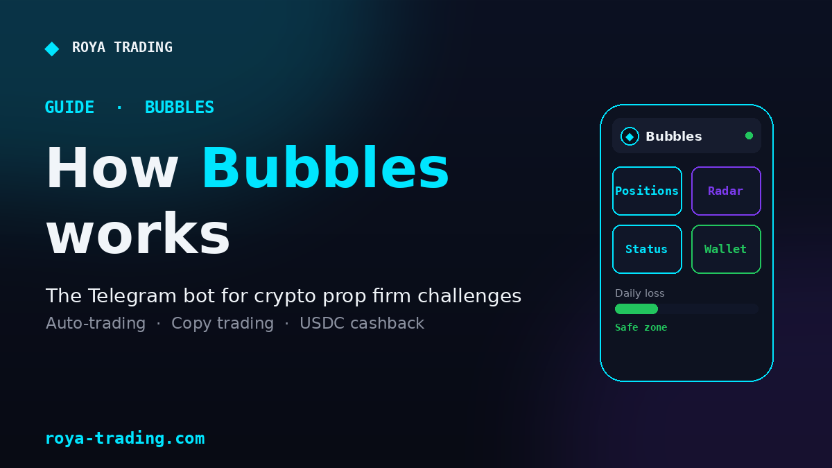 How Bubbles works: the crypto prop firm trading bot